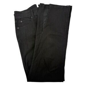 OAT New York High‎ Rise Slit Bootcut Jeans Womens Size 29 Black City Chic